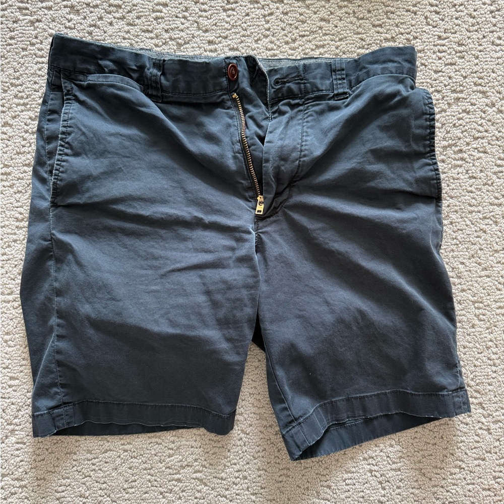 JCrew Men’s Navy Stretch Cotton Dress Shorts - size 31 waist, 9 in. Inseam